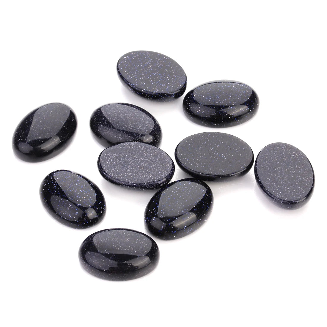 Natural Stone Oval Cabochon Beads