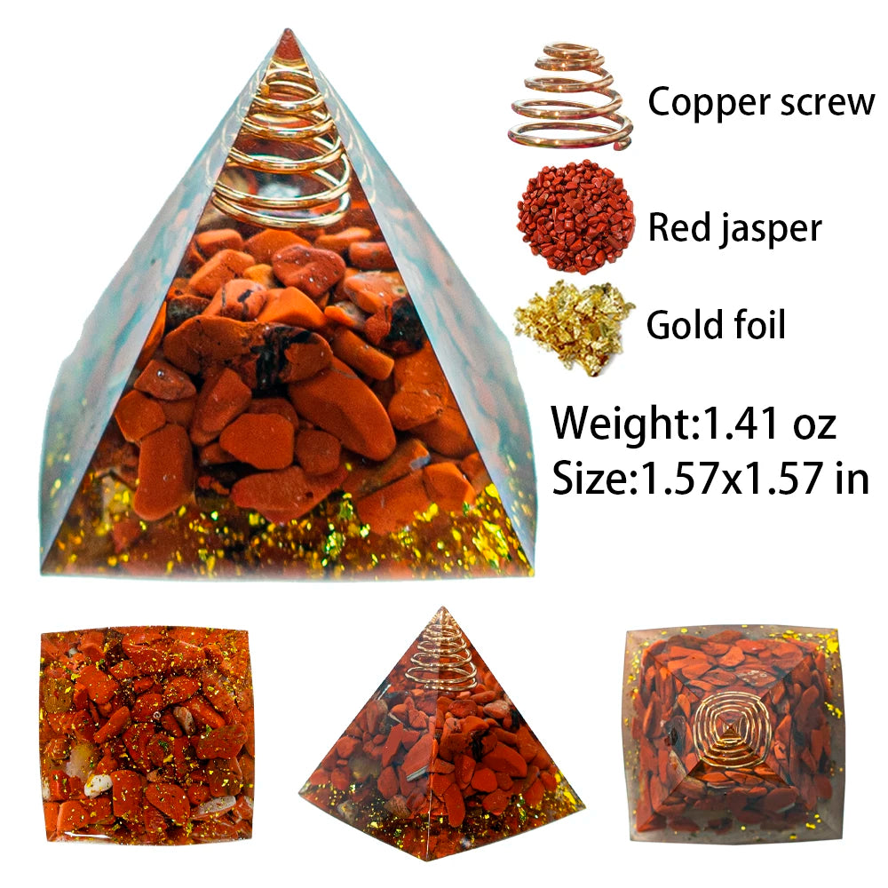 Crystal Energy Pyramid Chakra Decor