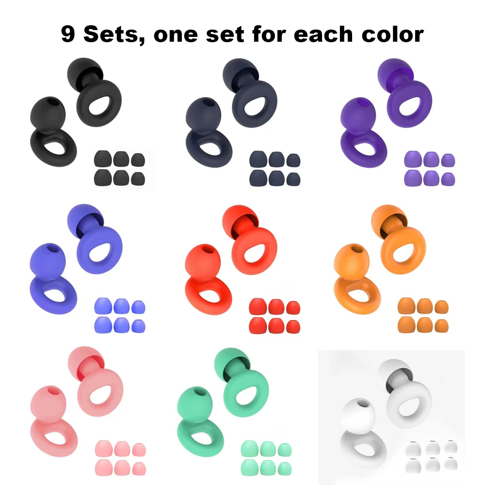 Reusable Silicone Noise Reducing Sleep Earplugs