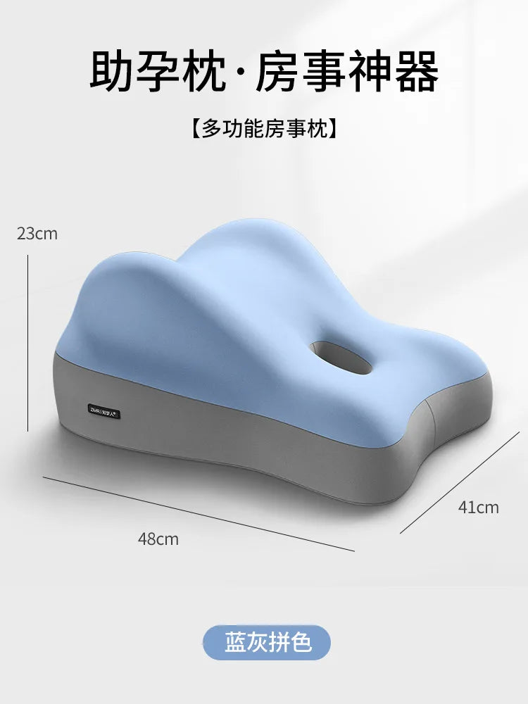 Lumbar Support Cushion Office Chair Pillow Backrest Cushion for Long Sitting Dorm Bed Back Pain Relief Breathable Mesh Fabric