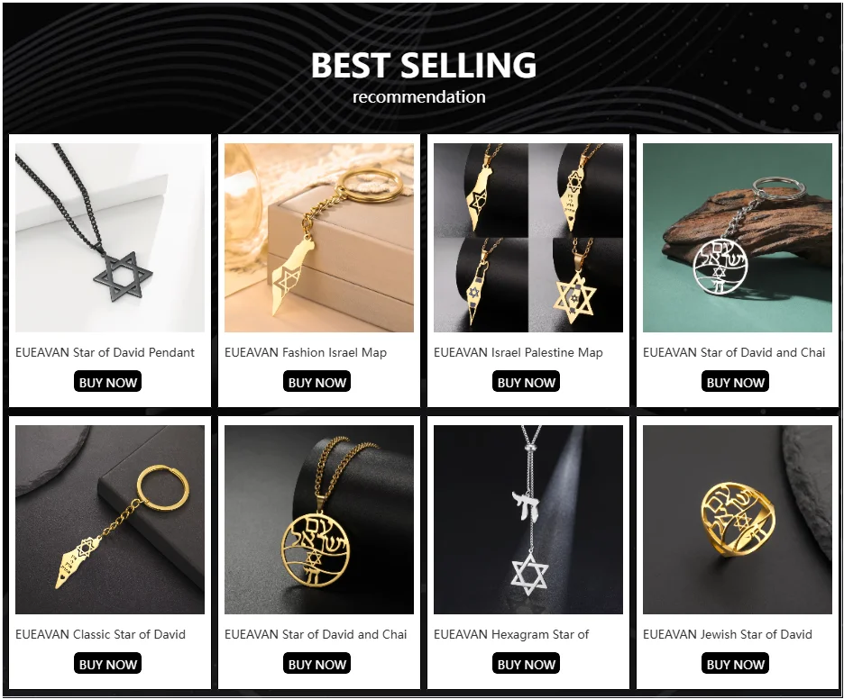 Star Of David Faith Pendant Necklace