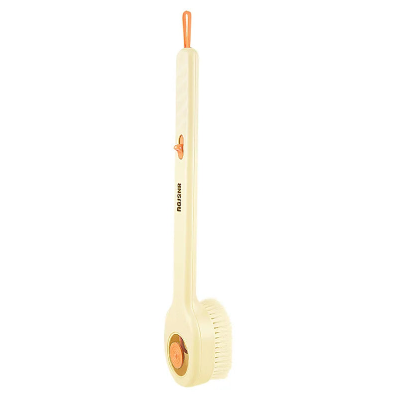 Long Handle Plus Liquid Bath Brush Push-pull Liquid Bath Brush Hangable Long Handle Soft-bristled Back Bath Brush