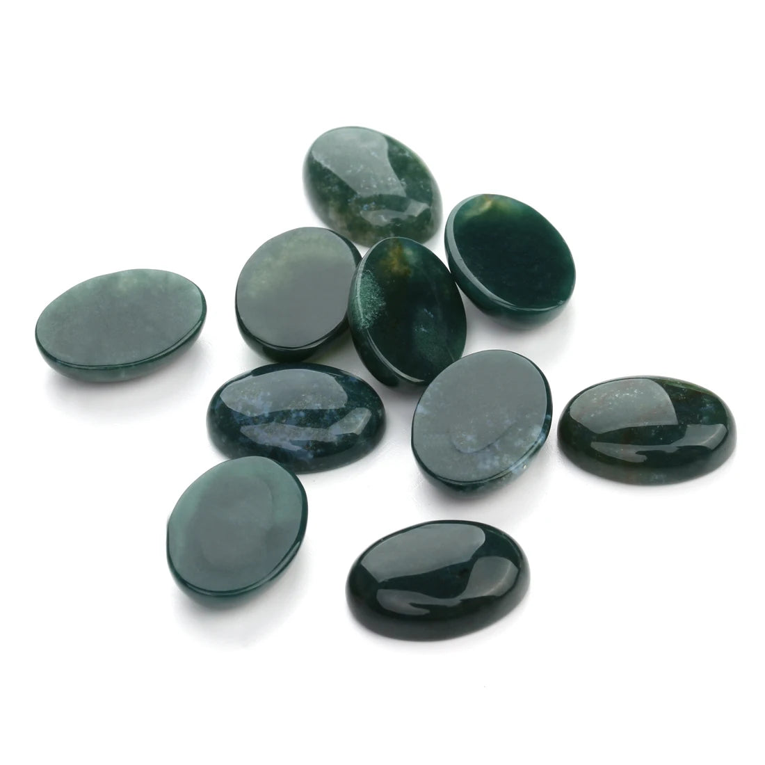 Natural Stone Oval Cabochon Beads