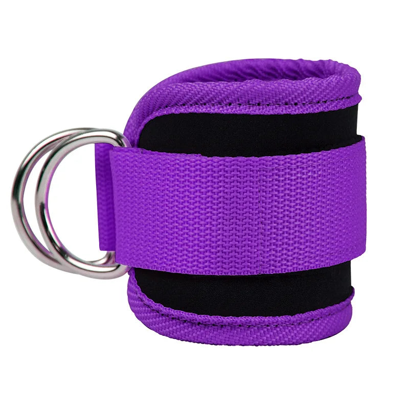 Adjustable Double D-Ring Gym Ankle Straps