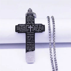 Christian Bible Cross Pendant Necklace