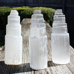 Selenite Crystal Tower Energy Decor