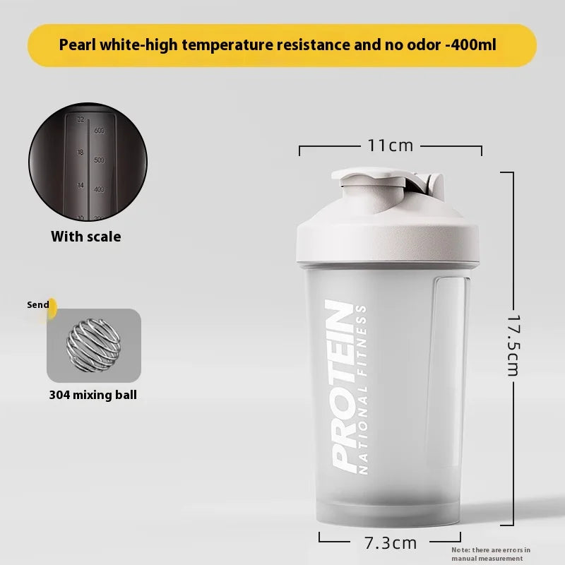Gianxi Shaking Cup Fitness Sports Water Cup Protein Powder Shaking Cup Milk Shake Brewing Mixing Cup Male Female Cup