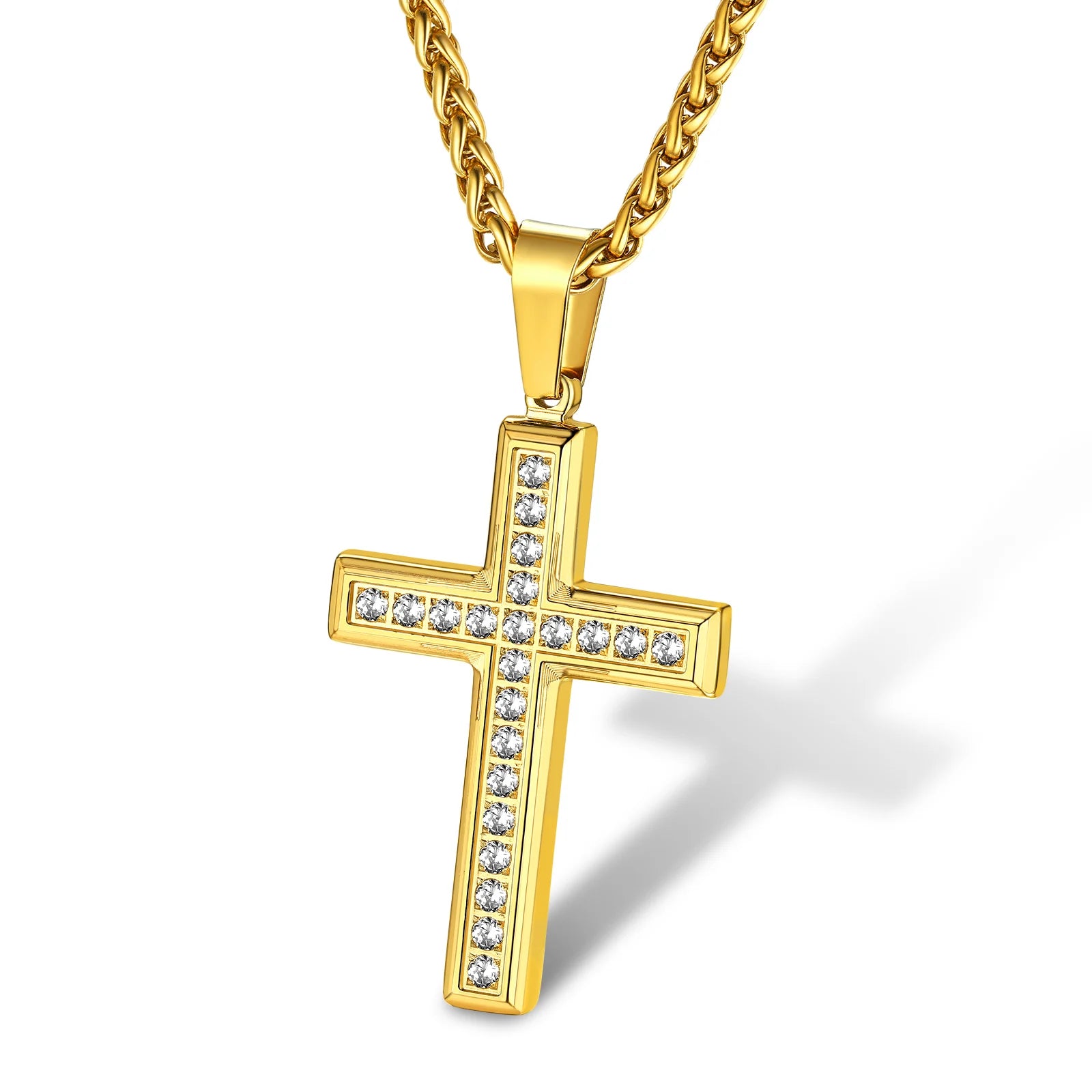 Christian Cross Prayer Necklace Jewelry