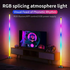 RGB LED Corner Floor Lamp