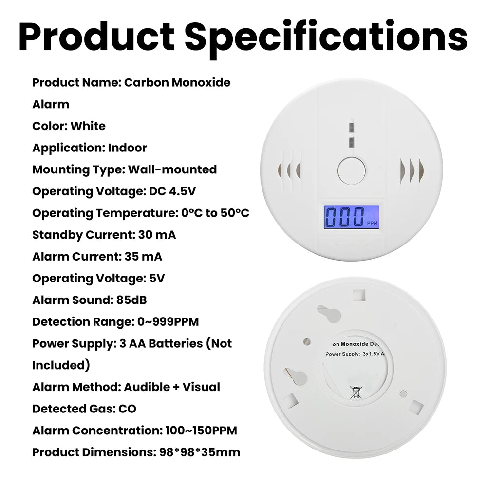 Carbon Monoxide Smoke Alarm