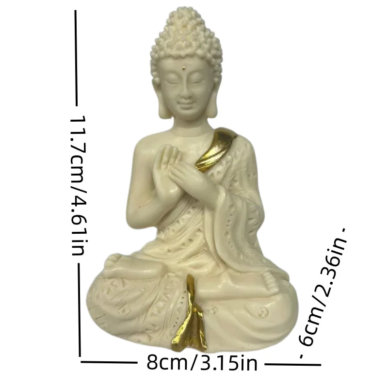Resin Buddha Meditation Home Decor Statue