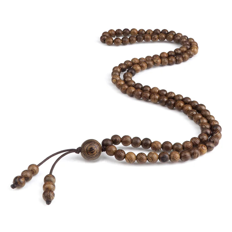 Natural Lava Stone Mala Bracelet