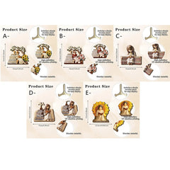 Reading Girl Wooden Bookshelf Decor