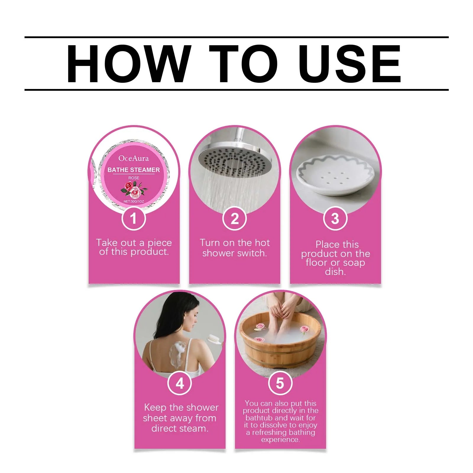 Aromatherapy Shower Steamers Relaxation Tablets