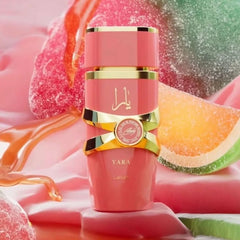 Lattafa Yara Candy Eau de Parfum EDP Spray para mujer 3.4 oz/100 ml NUEVO en caja de EE. UU.