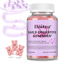 Probiotic + Prebiotic Gummies - Promote Intestinal Health, Enhance Immunity, Balance Flora, and Increase Energy Levels