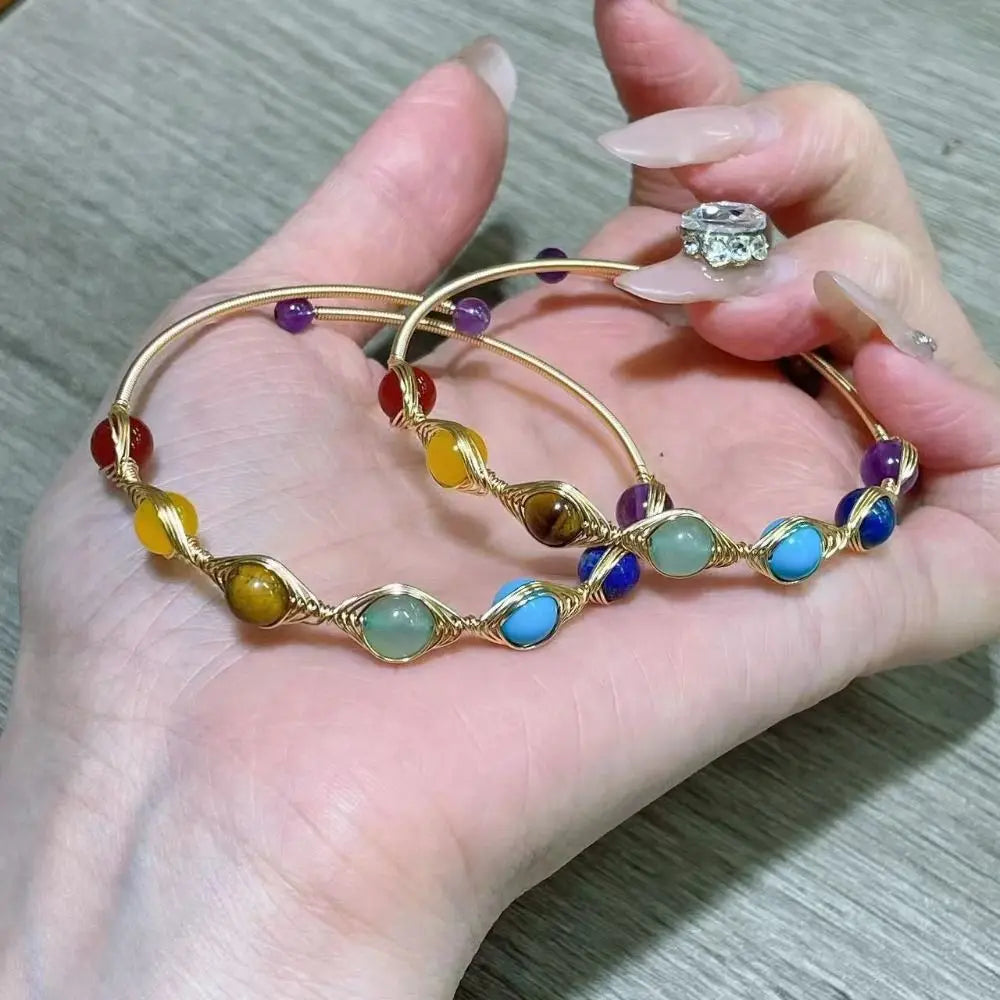 Adjustable Crystal Bead Energy Bracelet