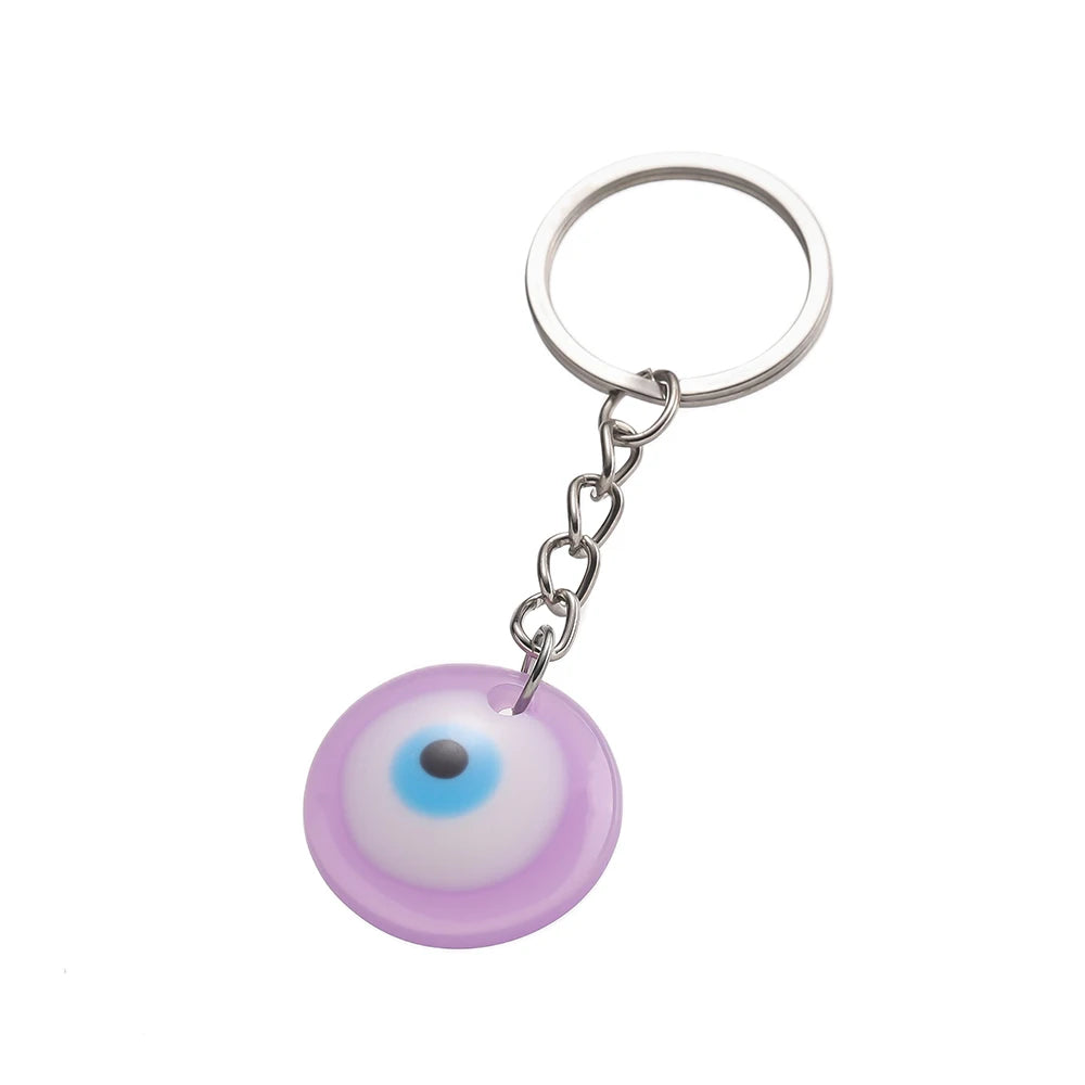 Lucky Eye Glass Protection Keychain Charm