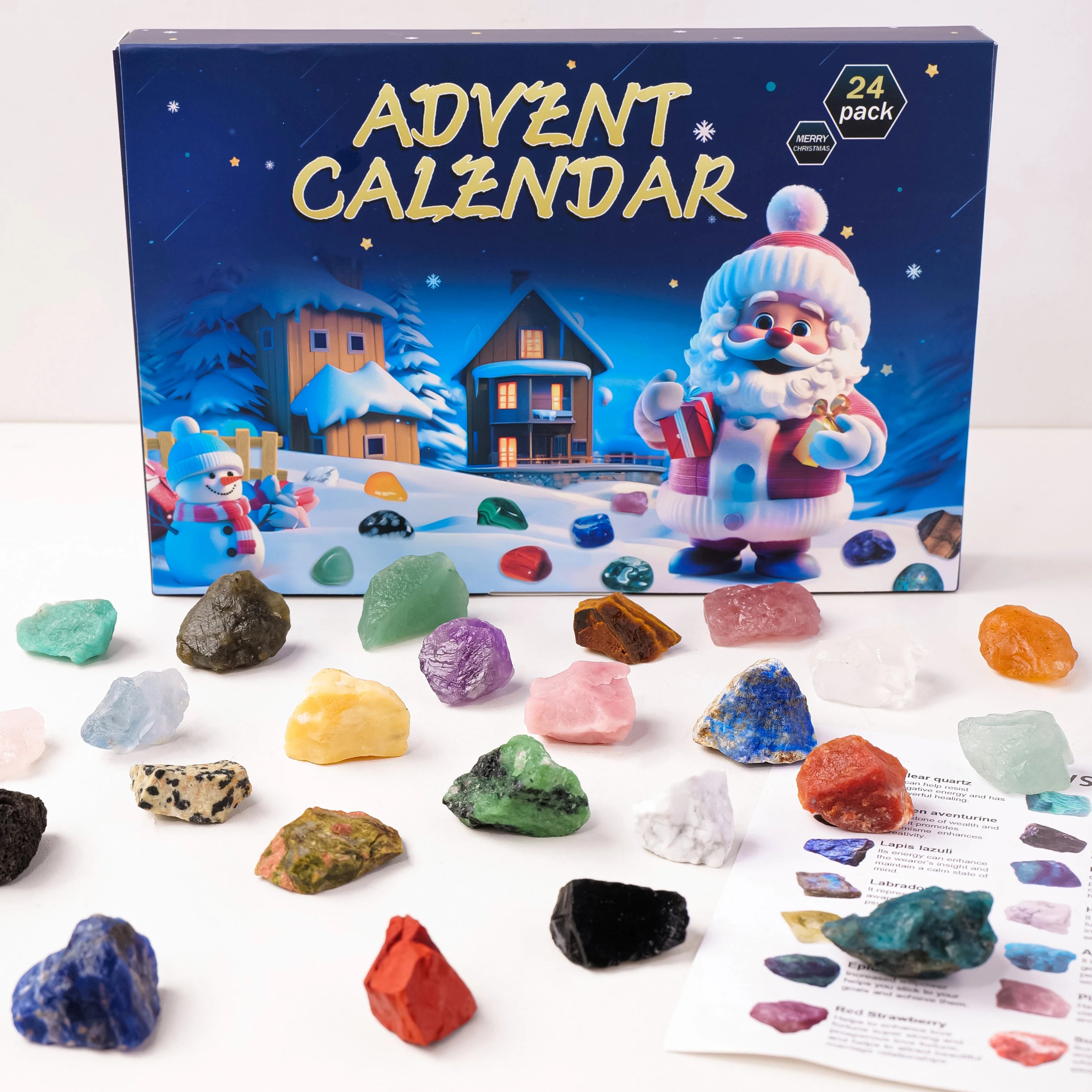 Crystal Mineral Gift Box Chakra Stone Collection
