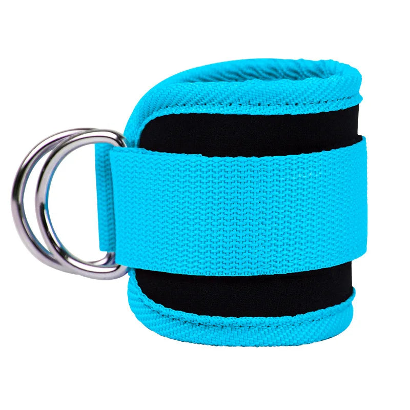 Adjustable Double D-Ring Gym Ankle Straps