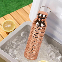 800ml Pure Copper Insulated Stainless Steel Water Bottle