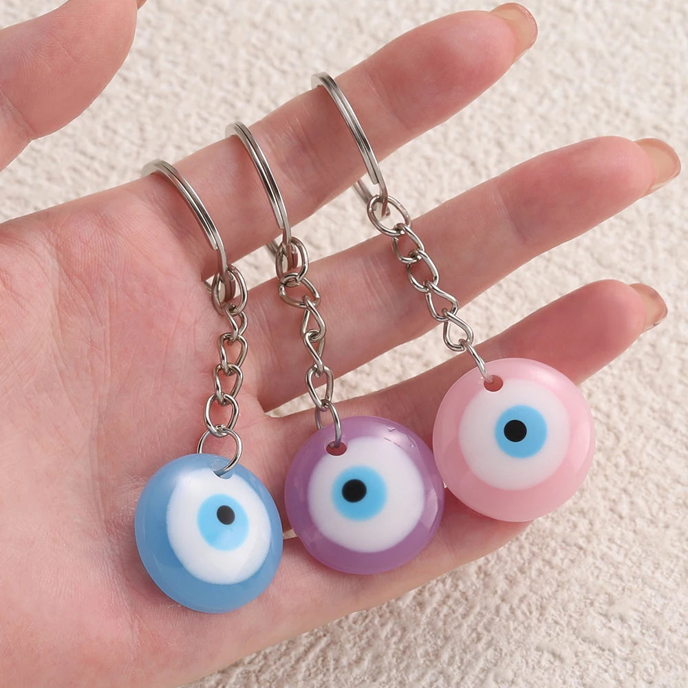 Lucky Eye Glass Protection Keychain Charm