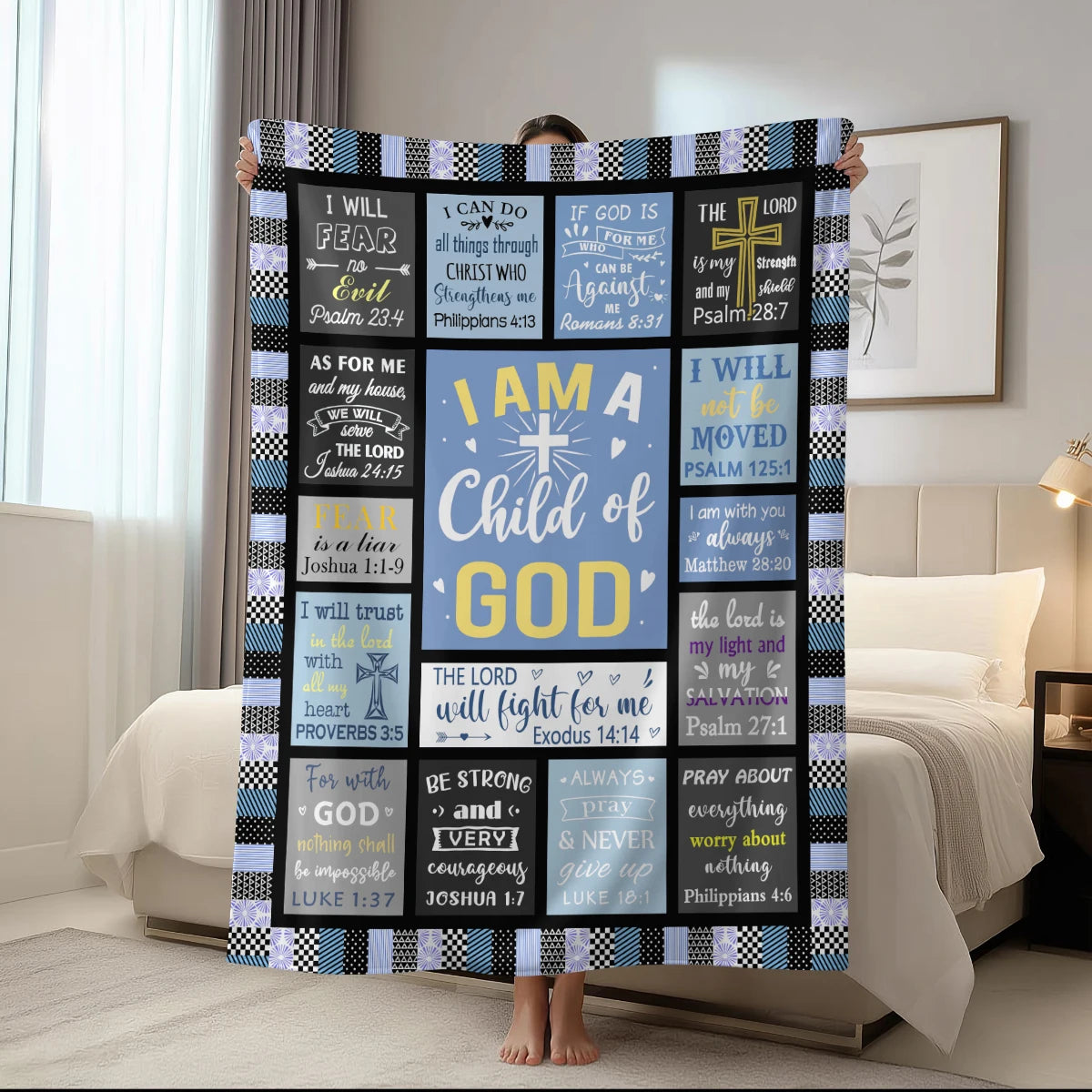 Bible Scripture Inspirational Blanket