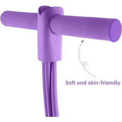 4/6-Tube Tensioner Multi-Functional Household Fitness Yoga Abdominal Strengthening Elastic Band Tension Rope Sit-Up Assistive