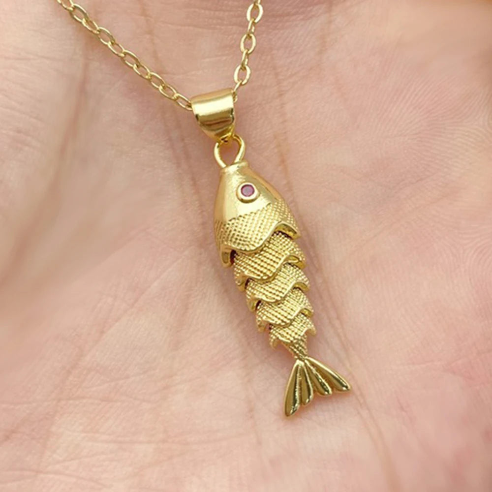Fish Pendant Necklace for Women