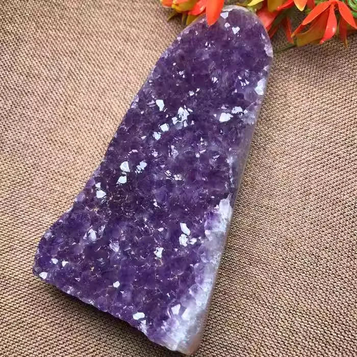 Natural Amethyst Crystal Cluster Geode