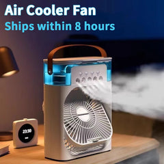 3-in-1 Portable Mini Air Cooler with LED Night Light and Humidifier