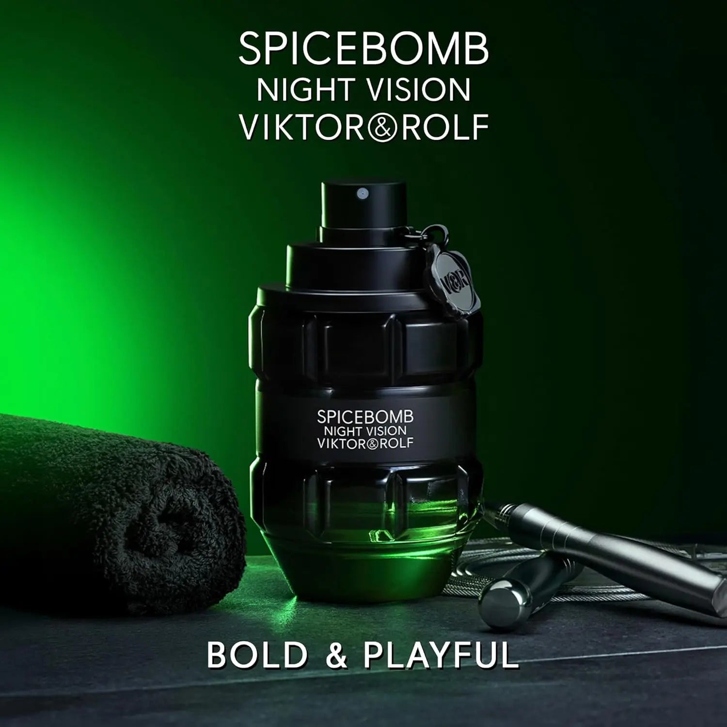 Viktor&amp;Rolf - Spicebomb Nightvision Eau De Toilette - Cálida, picante y fresca - Colonia para hombre - con notas cítricas de bergamota