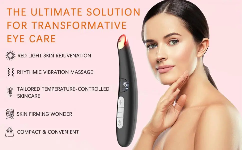 LED Eye Massager Wand for Dark Circles & Puffiness