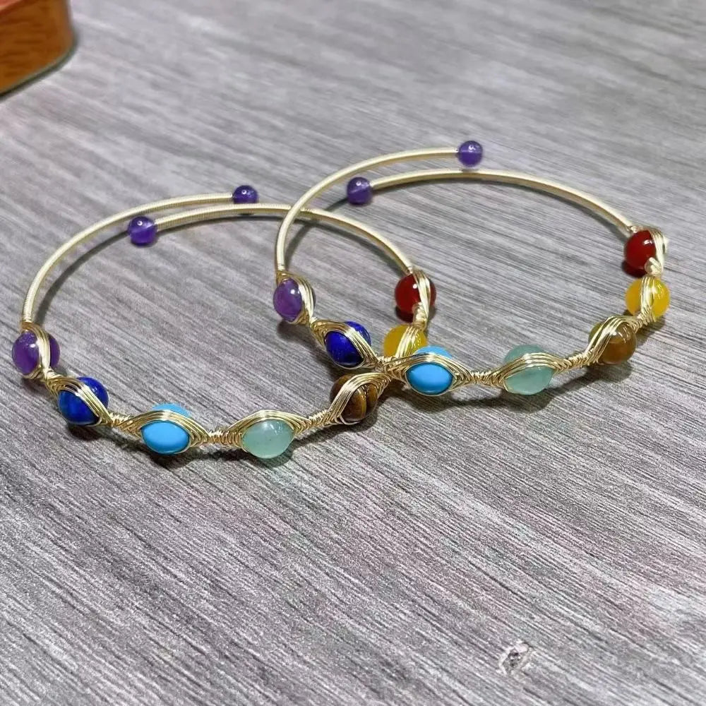 Adjustable Crystal Bead Energy Bracelet