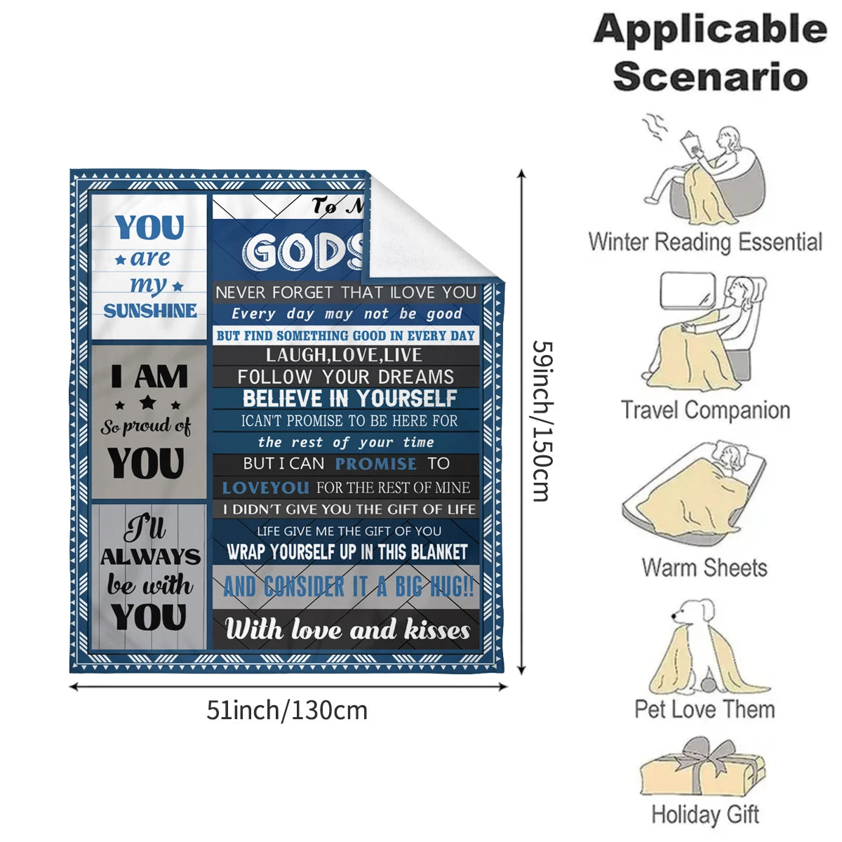 Bible Scripture Inspirational Blanket