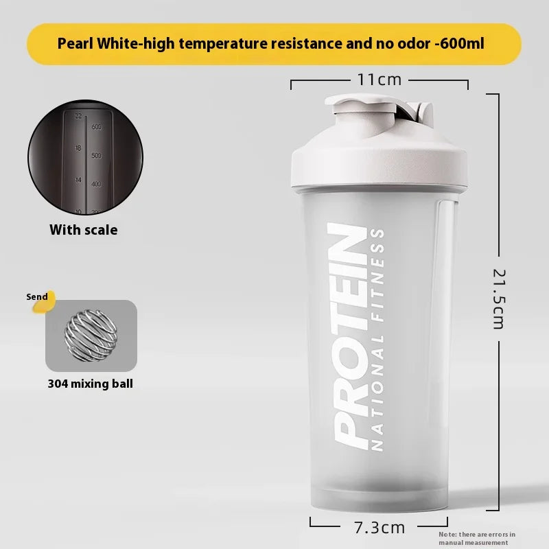 Gianxi Shaking Cup Fitness Sports Water Cup Protein Powder Shaking Cup Milk Shake Brewing Mixing Cup Male Female Cup