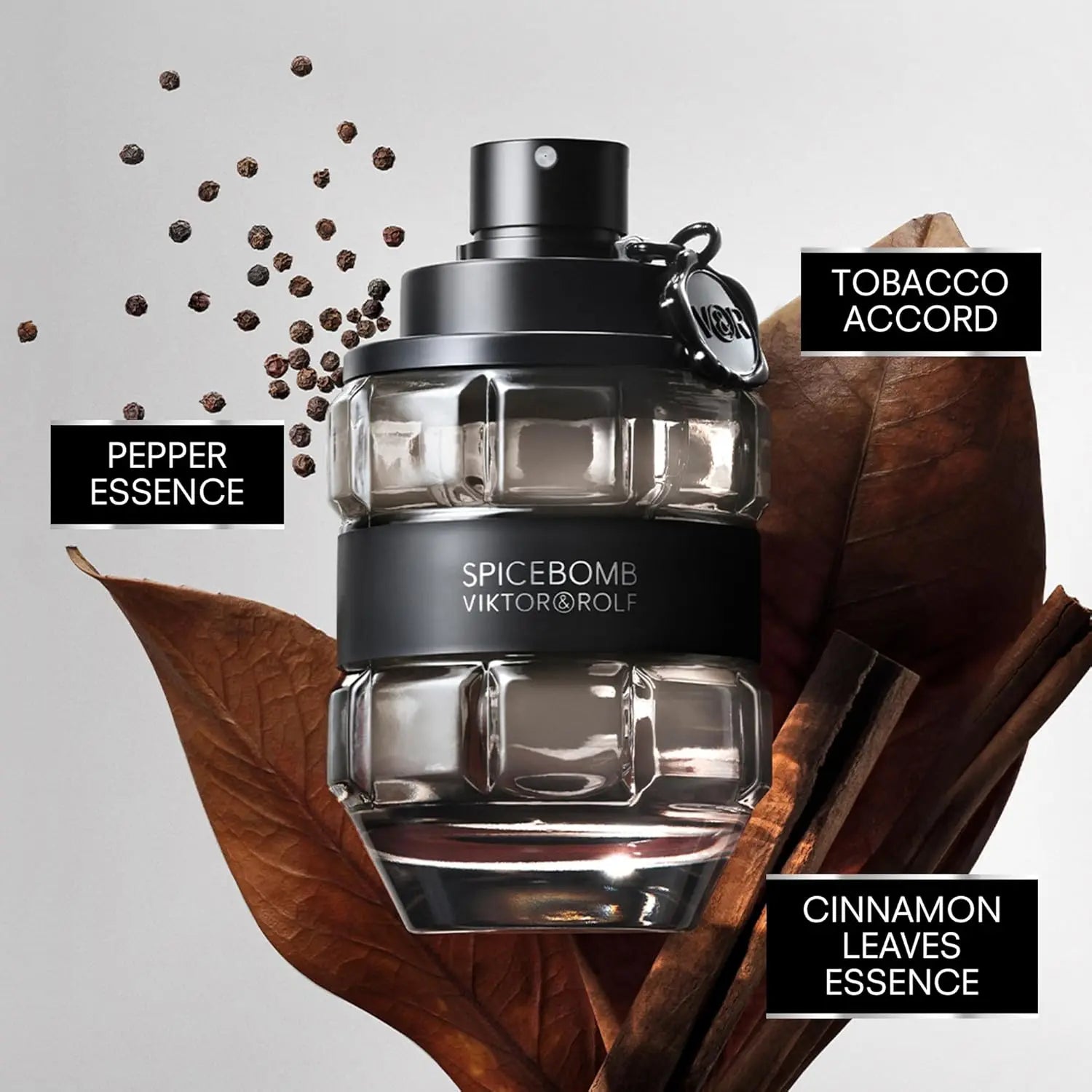 Viktor&amp;Rolf - Spicebomb Eau De Toilette - Amaderada y Especiada - Colonia para Hombre - con Notas Cítricas y Tabaco Perfume de San Valentín