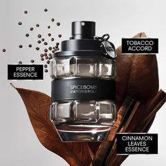Viktor&amp;Rolf - Spicebomb Eau De Toilette - Amaderada y Especiada - Colonia para Hombre - con Notas Cítricas y Tabaco Perfume de San Valentín