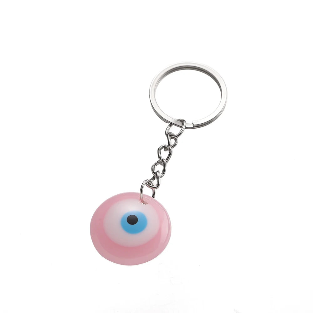 Lucky Eye Glass Protection Keychain Charm