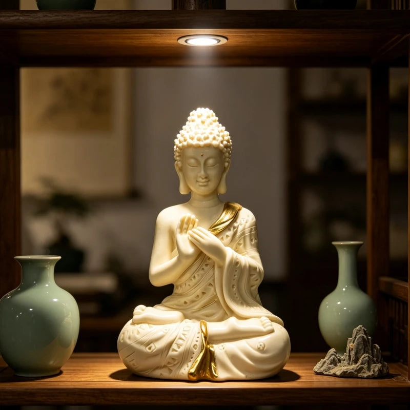 Resin Buddha Meditation Home Decor Statue