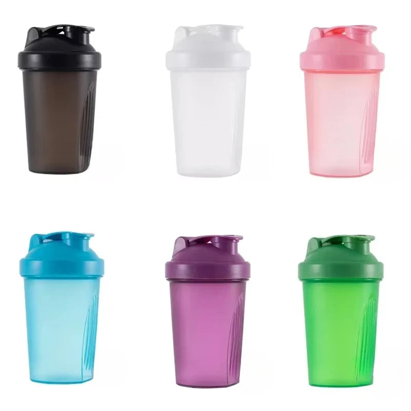 1-7PCS Shaker Bottles Sport Water Cups Whey Protein Powder Mixer Bottle Fitness Gym Shaker Outdoor Portable Plastic Drink Cup