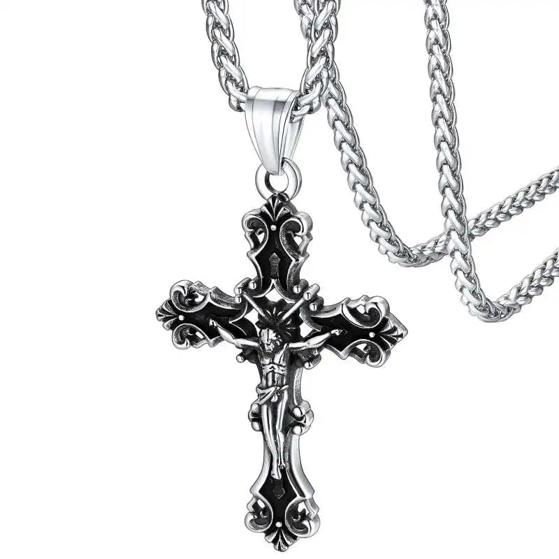 Christian Cross Prayer Necklace Jewelry