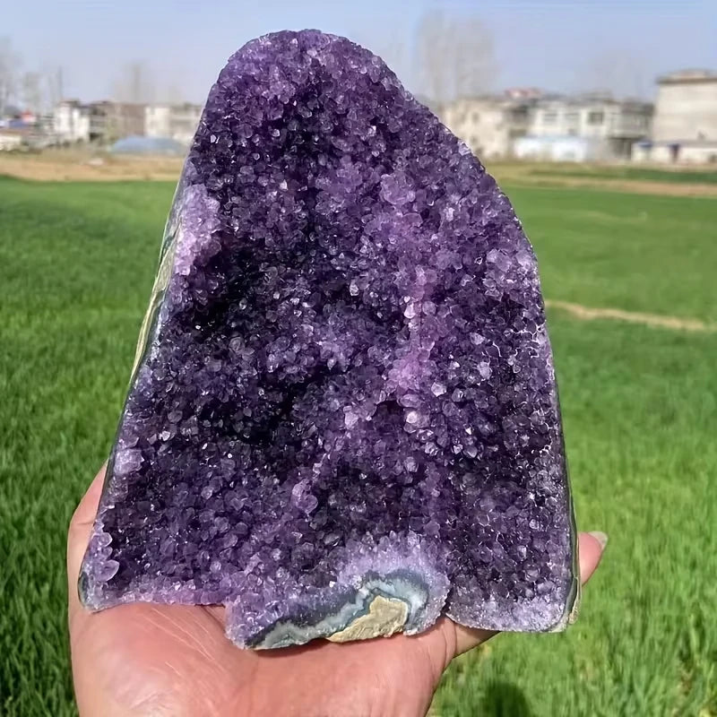 Natural Amethyst Crystal Display Piece