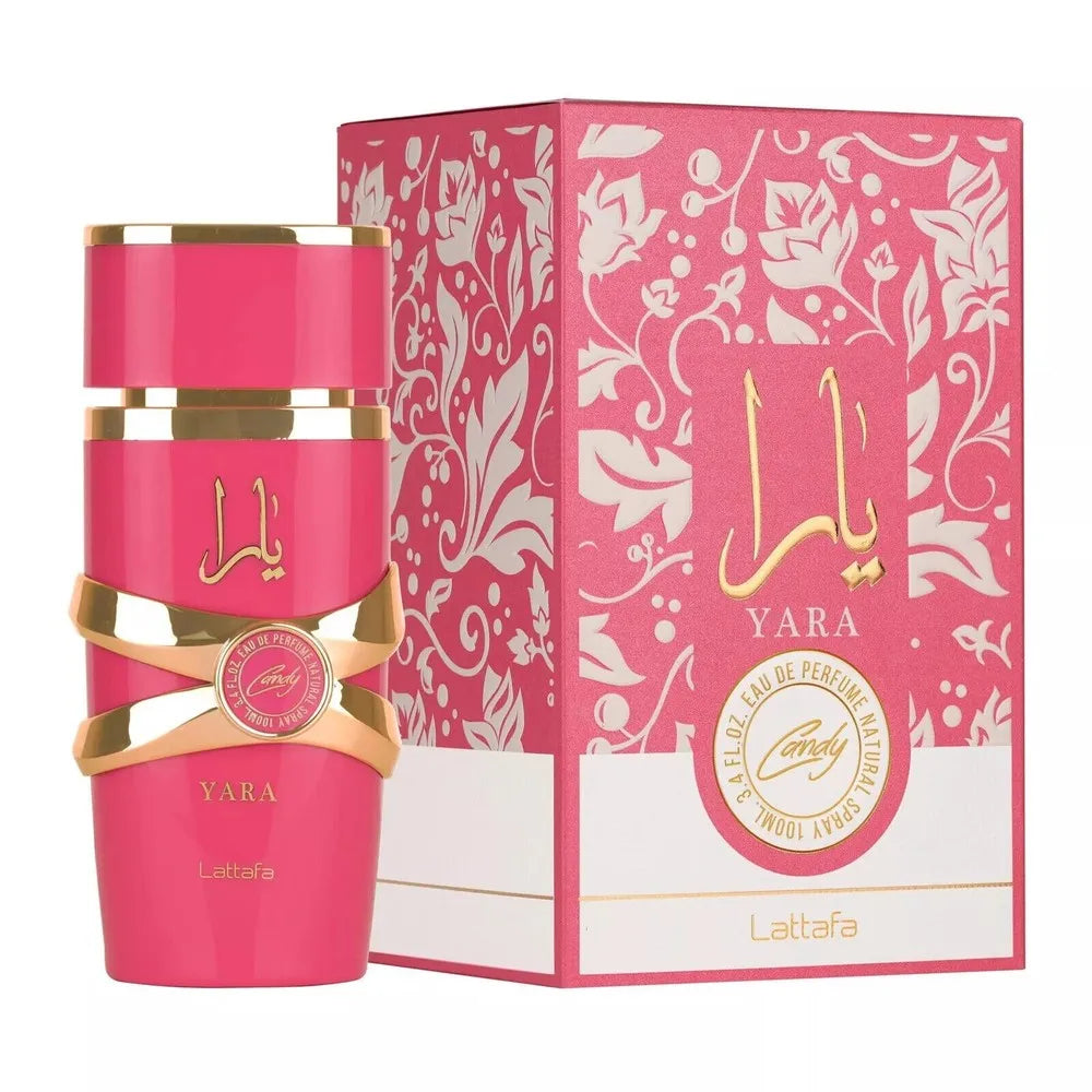 Lattafa Yara Candy Eau de Parfum EDP Spray para mujer 3.4 oz/100 ml NUEVO en caja de EE. UU.