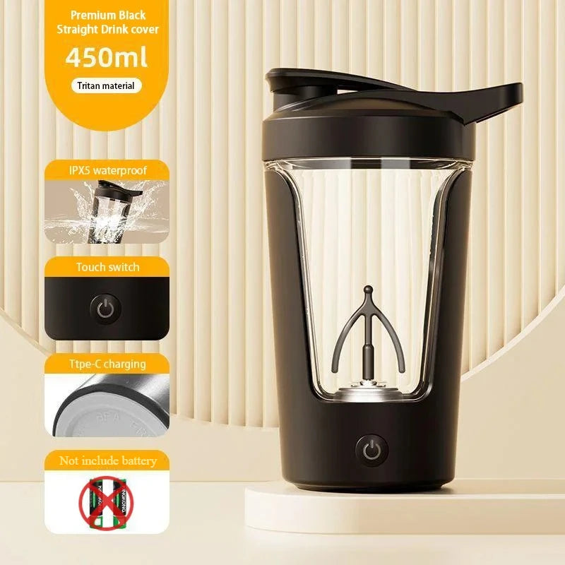 450ml USB Rechargeable Electric Protein Shaker Bottle