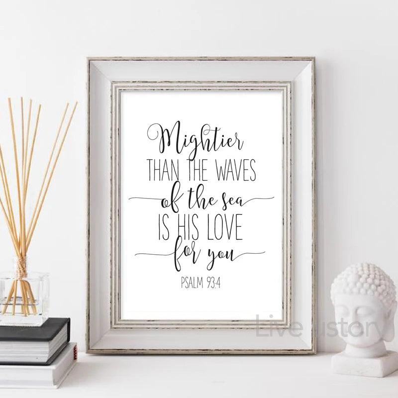 Psalm 91 Bible Verse Canvas Wall Art
