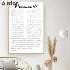 Psalm 91 Bible Verse Wall Art