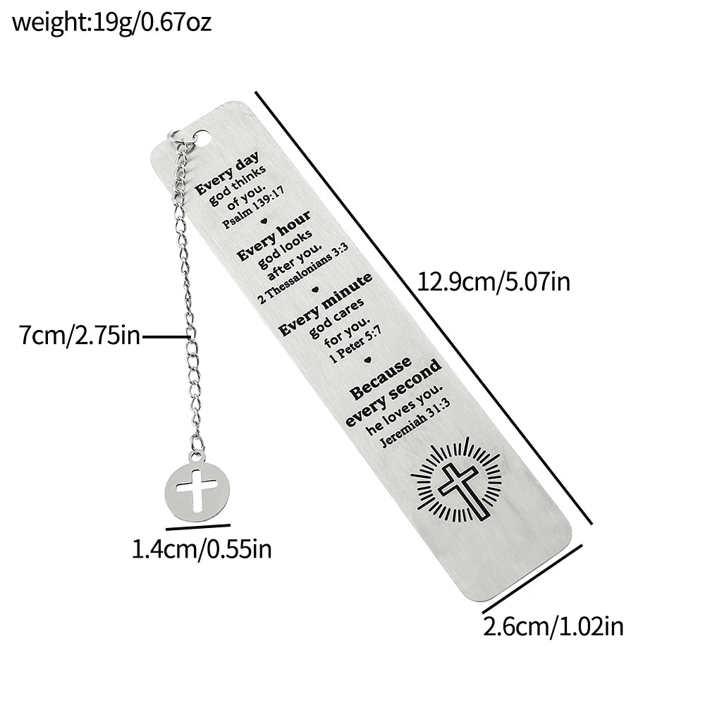 Personalized Stainless Steel Reading Bookmark