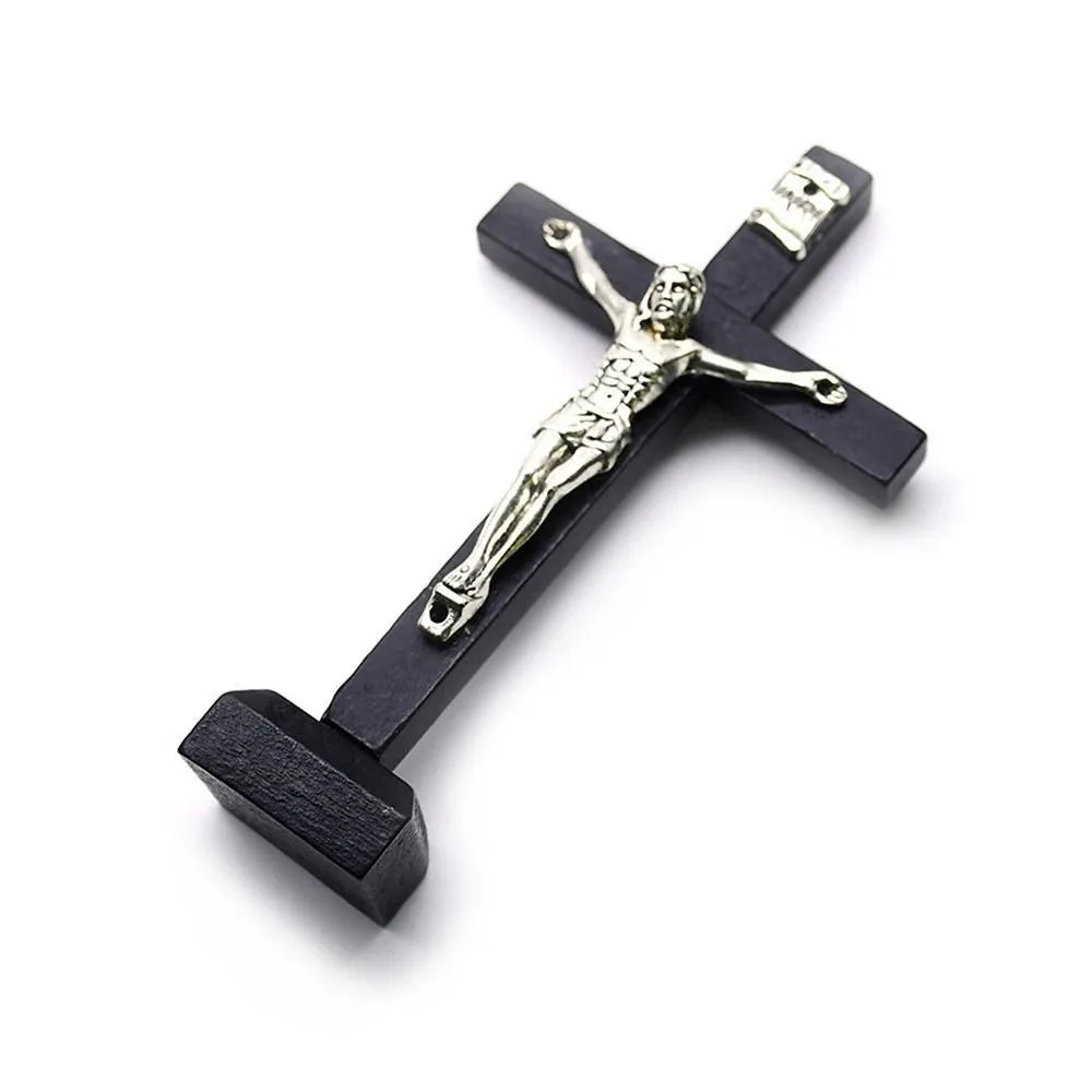 Wooden Jesus Cross Stand