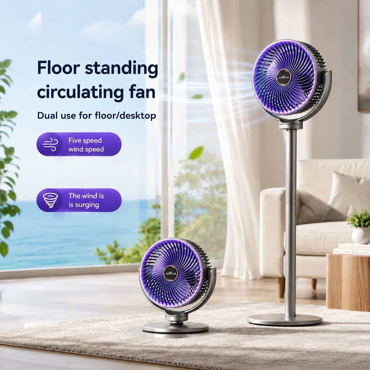 3-in-1 Portable Air Circulator Fan